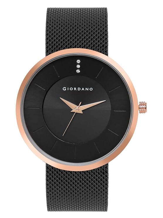 Giordano Analog Watch for Men & Boys Trendy and Slim Fit with Metal Strap Suitable for Casual & Formal Occasion | Men's Analogue Wrist Watches | GD-1166-22